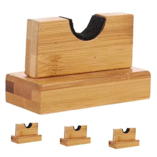 BESPORTBLE Baseball Bat Holder Display Rack 2 Pair Bat Stands for Home School Club Wooden Organizers