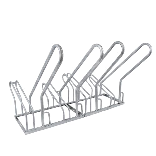 TRUTZHOLM Fahrradständer für 4 Fahrräder mit Anlehnbügel Stahl...