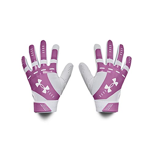 Under Armour Womens Radar Softball Gloves , (101) White / Jellyfish / White , Medium