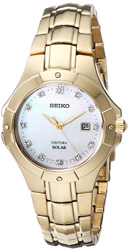 Seiko Women's SUT168 Analog Display Japanese Quartz Gold Watch