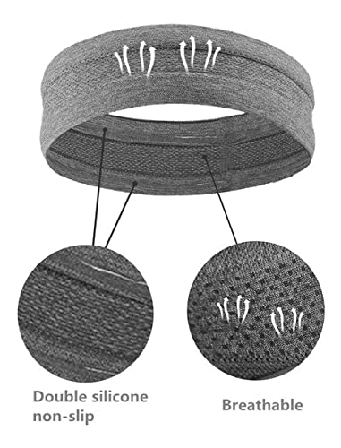 Kit 3 Faixas Headband Anti Suor Cabelo Testa Esporte Corrida Testeira