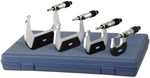 Fowler 52-229-214-0 Economy Outside Micrometer Set with 0–4" Range (Set of 4)
