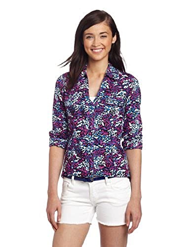 Wrangler Juniors Rock 47 Woven Top, Blue/Pink, XX-Large