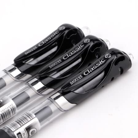Bolígrafo Gel BaoKe A35 0.5mm Tinta Negra miniatura 4