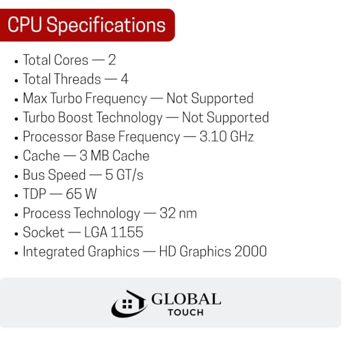 Image of Core i3 2nd Gen Processor LGA 1155 DDR3 Desktop CPU 3MB Cache