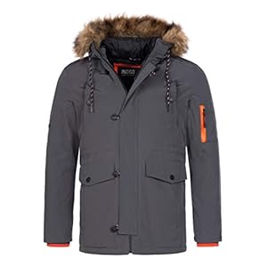 Indicode Heren Leicester Parka Met Capuchon Van Imitatiebont | Warm Winter Jack Met Opstaande Kraag Robuuste Heren Jack…