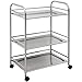 Eyepower - Carrello da Cucina a 3 Ripiani, in Acciaio Inox, 60 x 35 x 77 cm