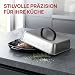 Garneck Burgerglocke Rechteckig aus Edelstahl 28 x 22 cm für Grill