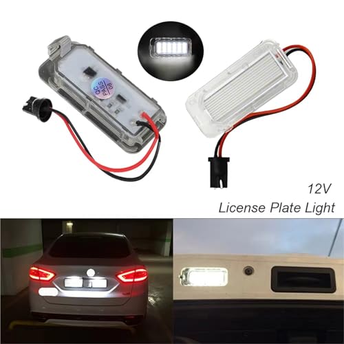 Lámpara de matrícula LED para solucionar luces fundidas en Ford 4