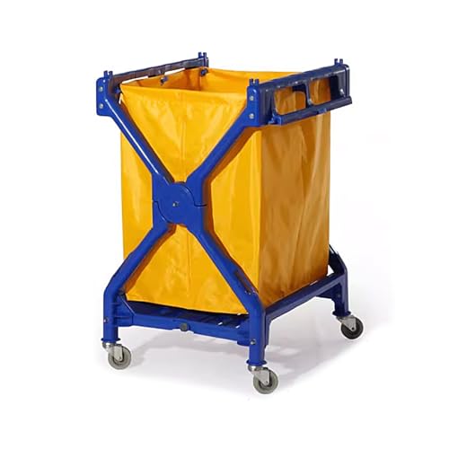 Chariot à linge pliable équipé de roulettes silencieuses pour un transport sans effort