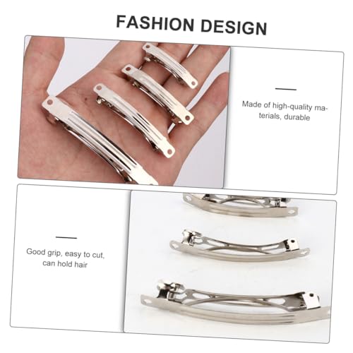 Pinces françaises solides lot de barrettes argentées pour création DIY durable