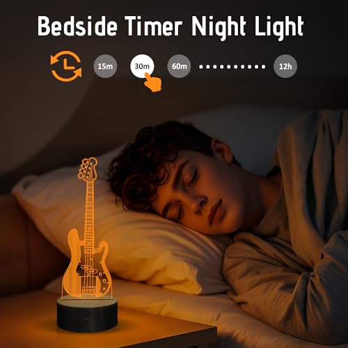 Lámpara de noche guitarra Anywin con cambio de colores RGB miniatura 5