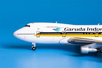 JC Wings 1/400 Complete Garuda Indonesia Airlines For Boeing B747-200 9V-SQL Diecast Model Aircraft