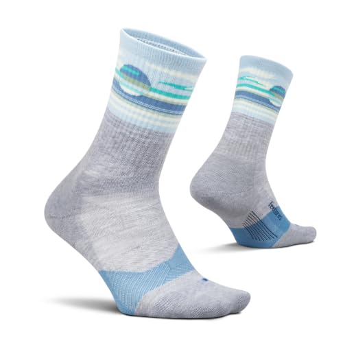 Image of Feetures Trail Max Cushion Mini Crew Sock - Hiking Socks for Men & Women
