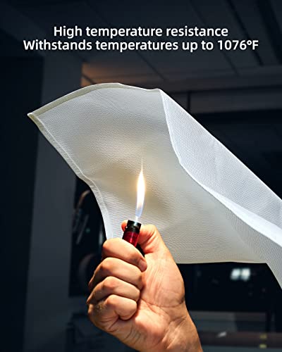 Jemay Fire Blanket,Fiberglass Fire Suppression Blanket For Kitchen,Fire Blankets Emergency For People,Emergency Blanket With Heat Insulation,Emergency Survival Safety Cover For Camping,School,2-Pack #TOP3