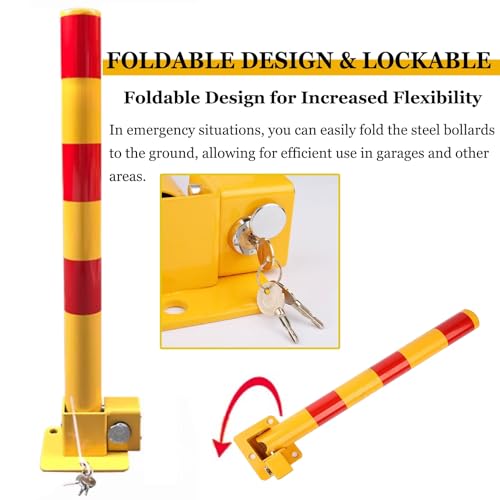 Borne de signalisation en acier durable et robuste pour stationnement - 4