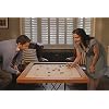 Ubergames Tournament Carrom Board Set 89 x 89 cm (Playing Surface 74 x 74 cm) - 12 kg - 12 mm Mango Playing Area 7.5 cm Kikar Wooden Frame - Includes Carry Bag Tiles & Striker