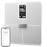 YINOLIFE Smart Scale for Body Weight, BMI, Body Fat, Muscle Mass, Digital Bathroom Weight Scale with 4.3' Color Display, 20 Body Composition Scale, High Accurate Wi-Fi & Bluetooth Scale 400 lbs, 11.8'