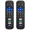 (Pack of 2) Replacement-Remote-Control for Roku-TV,Compatible for TCL Roku/Hisense Roku/Onn Roku/Philips Roku Smart TVs(Not for Roku Stick and Box)