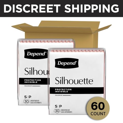 Image of Depend Silhouette Incontinence Underwear for Women, Small, 60 Count