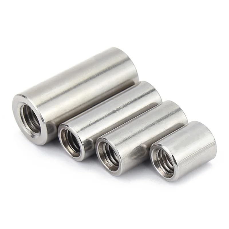 Stainless Steel Extended Round Coupling nut(M3 x 6 x 5 (10pcs))