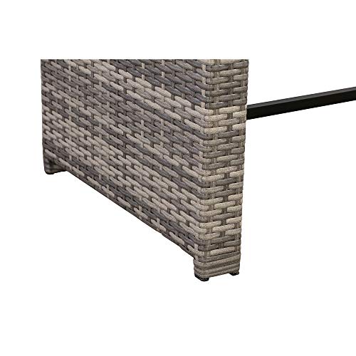 image for AmazonBasics Outdoor Patio Garden PE Rattan Textured Faux Wicker Modul