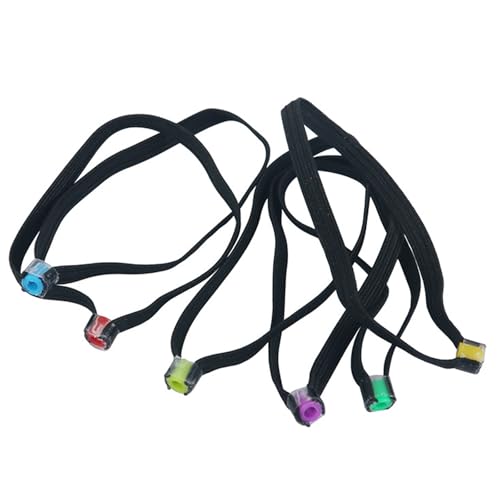 Ywmsfl 6Pcs Elastic Fishing Line Wire Leader Fishing Tippet Rings Gadget Tippet Spool Tenders Portable Threader for Activity