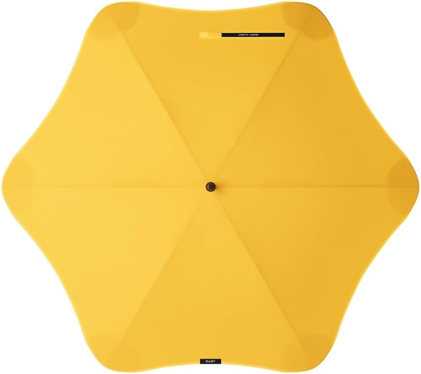 BLUNT Classic Large Windproof Umbrella – 47" Umbrella for Wind and Rain, Durable Canopy Design, Heavy Duty for Everyday Travel, UV Protection - Citrus Yellow
