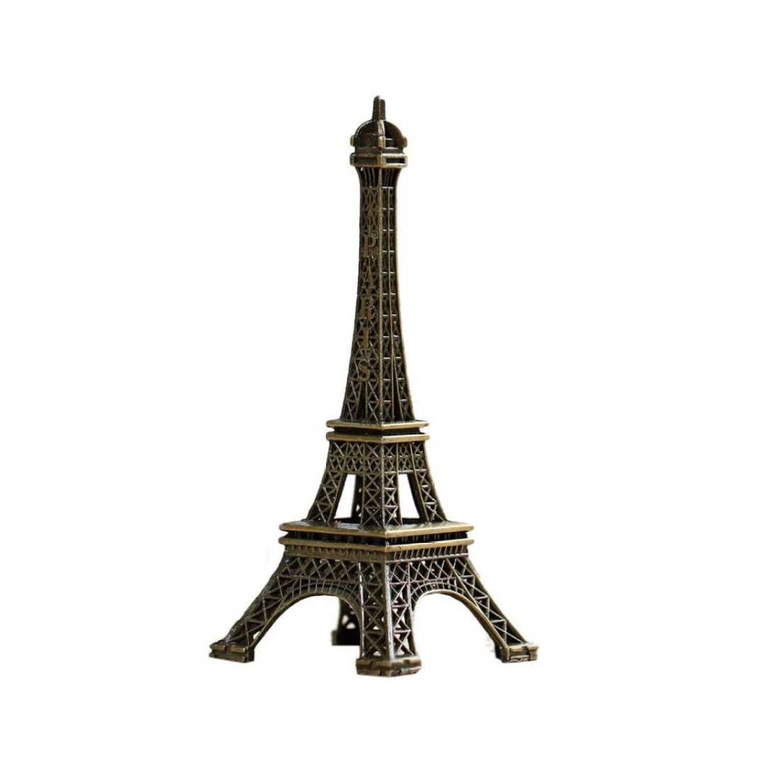 Wedhapy eiffel tower model Eiffel Tower Statue Metal Mini Decorative Paris Figurine Table Decoration 18cm metal mini