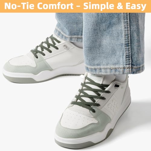 Image of Stepace 2 Pairs Elastic No Tie Shoe Laces for Kids and Adults Sneakers, Stretch Flat Tieless Shoestrings