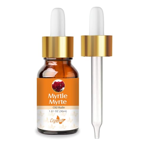 Image of Crysalis Myrtle (Myrtus) Oil |100% Pure & Natural Undiluted Essential Oil Organic Standard | It Is Perfect For Massage On Face | Aromatherapy Oil | 30ML With Dropper