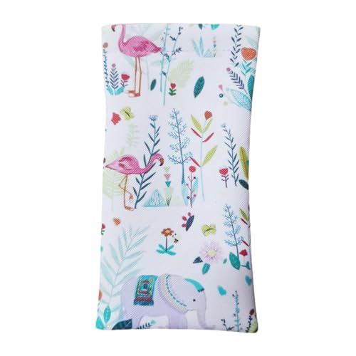 JAYIOLA Brillenbeutelhalter, Mundverschluss, Weiche Tasche für Männer Und Frauen, Brillenhalter