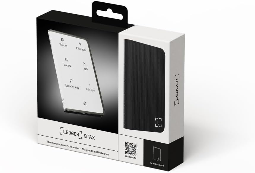 Ledger STAX - Premium Touchscreen Signer for Secure Crypto Management - diversify and Grow Your Assets with Style via the Wallet app