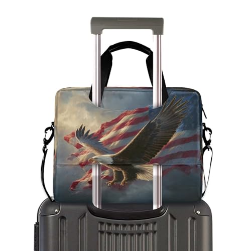 Maletín para Laptop con diseño águila y bandera americana miniatura 3