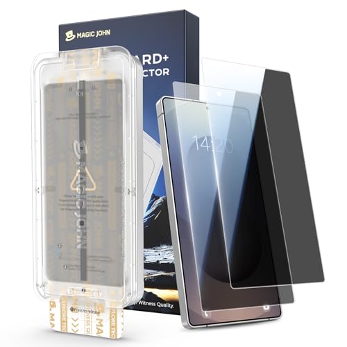 MAGIC JOHN für Samsung Galaxy S25 Ultra für Upgrade Sichtschutzfolie (6 9 Zoll) 25-Grad-schutzwinkel-Einfaches mit einfachem Einfache Installation Befestigungswerkzeug Hüllenfreundlich 2 Stück