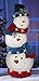Led Stacked Snowmen Garden Stake