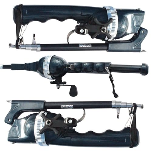 Combos canne et moulinet portables pliables ergonomiques pour pêcheur