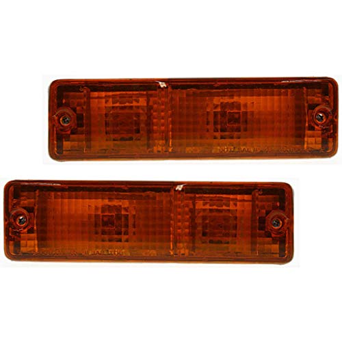 For Nissan Pickup Parking Signal Assembly 1980-1986 Pair Driver and Passenger Side | NI2520101 | NI2521101 | 26125-04W00