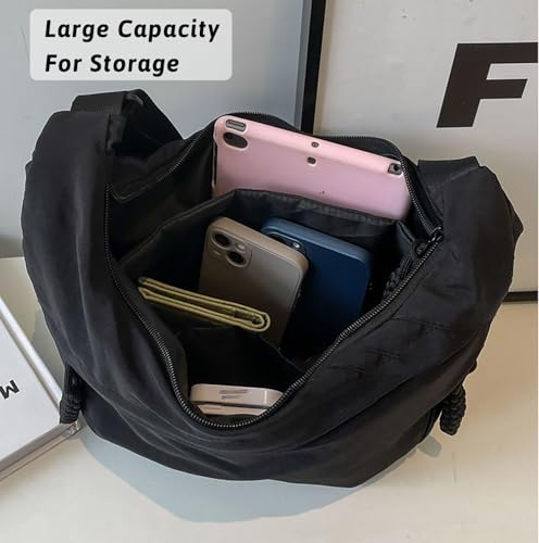 Crescent Crossbody Shoulder Bag For Women Hobo Bag Multi-Pocket Nylon Backpack Travel Shopping Dumpling Bag4