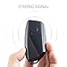 MIHUMIMO Car Key Fob Cover Case Keychain Compatible with BMW X1 X2 X3 X5 X6 X7 530i 540i 740i iX XM i5 i7 2023 2024 2025 Transparent Black
