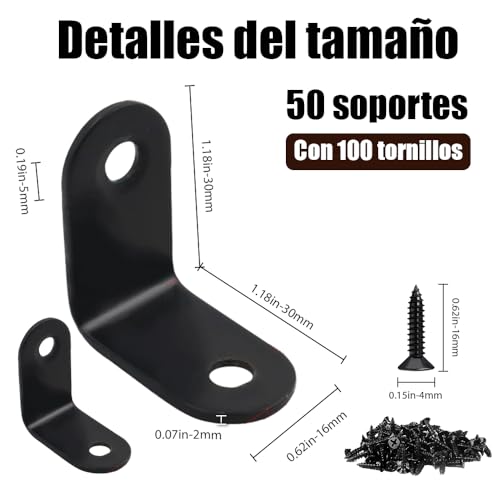 Escuadras de metal para madera 14 Imagen adicional
