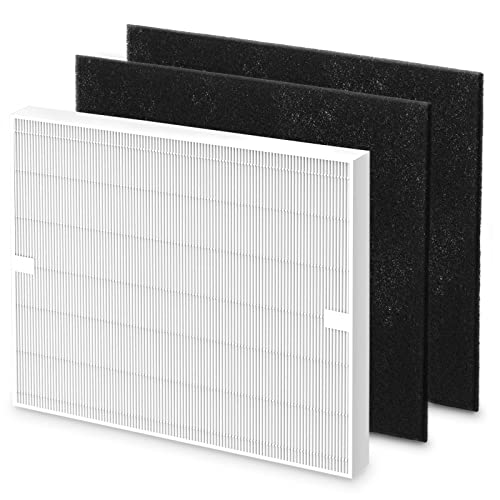AP-1512HH Air Purifi-er Replacement Filt-er Set Compatible with Coway Airmega AP-1512HH Air Purifi-er and Airmega 200M Air Purifi-er, 1 HEPA and 2 Carbon Pre-Filters Part # 3304899
