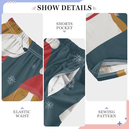 ZZXXB Winter Beagle Boys Long Pants Soft Trousers Elastic Waist Kids Lounge Bottoms with Pockets S-XL4