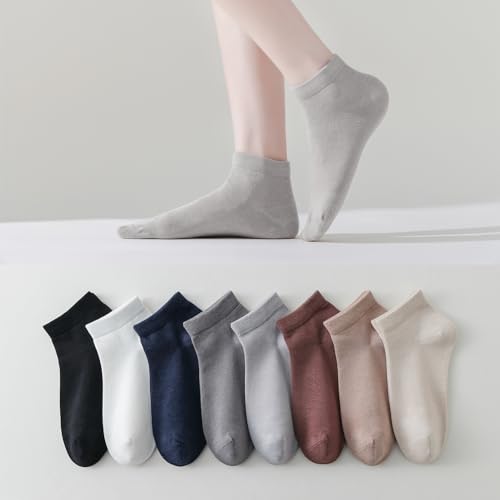 Image of EPEIUS Women's Bamboo Ankle Socks - Seamless Toe, Low Cut, No Show, Lightweight 3 /6 Pack
