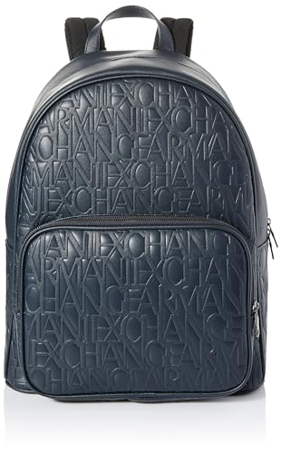 Armani Exchange Women's Essential, Jim, sustainable, embossed all over logo Blue