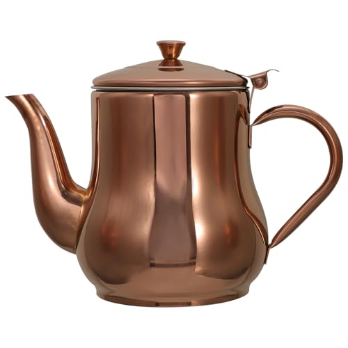 Luxshiny Bacon Grease Container 500ml Stainless Steel Oil Container with Strainer Cooking Oil Keeper Storage Can Jug with Lid and Handle for Storing Frying Oil Grease Rose Gold