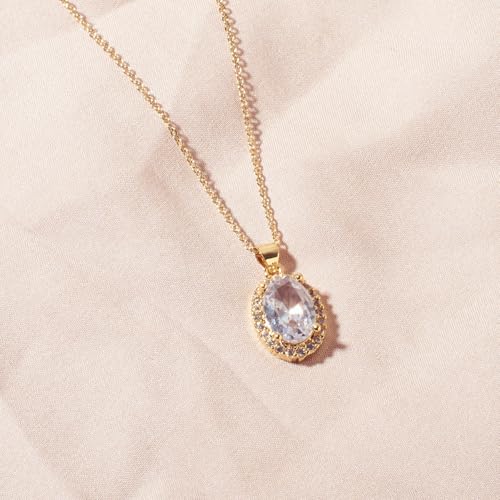 Image of SALTY Twinkle Gem Necklace and Glimmer Diamond Tennis Bracelet Combo | Necklaces and Bracelet Set for Women | Youth Stylish Modern Anti-Tarnish Stainless Steel Accessories | Trendy Minimal Jewellery | Ideal for Birthday, Anniversary, Festivals, Marriage Gift Pack | Gift for Valentine Day