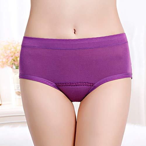 NEWMIND 3PCS Período Menstrual à Noite à Prova de Vazamento Noite Fisiológica Calcinha Sem Costura M