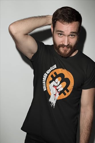 Men's Graphic T-Shirt Bitcoin Revolution HODL BTC Crypto Traders Eco-Friendly Limited Edition Short Sleeve - Image 4