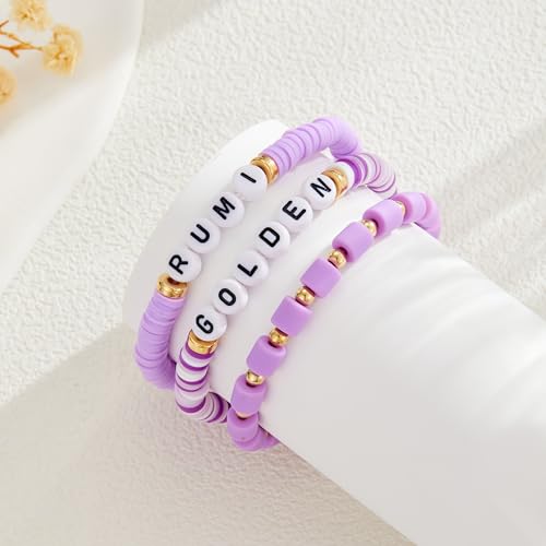 Rumi Anime Necklace Set Rumi Zoey Mira Inspired Merch Earrings Friendship Bracelet Cosplay Gift Women Men2